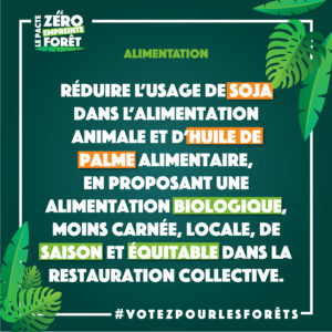Zéro Empreinte Forêt - alimentation