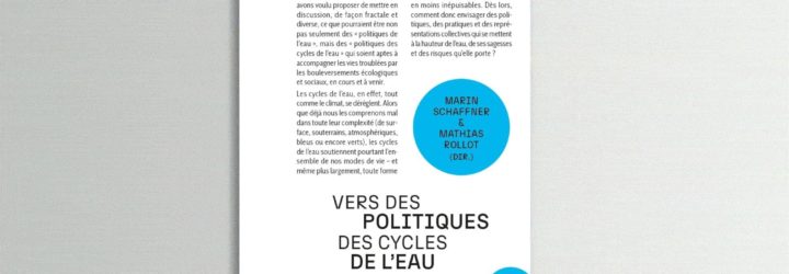 Vers des politiques des cycles de l'eau - couverture